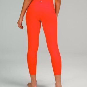 Lululemon high rise pants size 6 solar orange